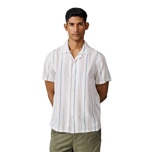 Aubin Abbey Cuban Collar Short Sleeved Shirt